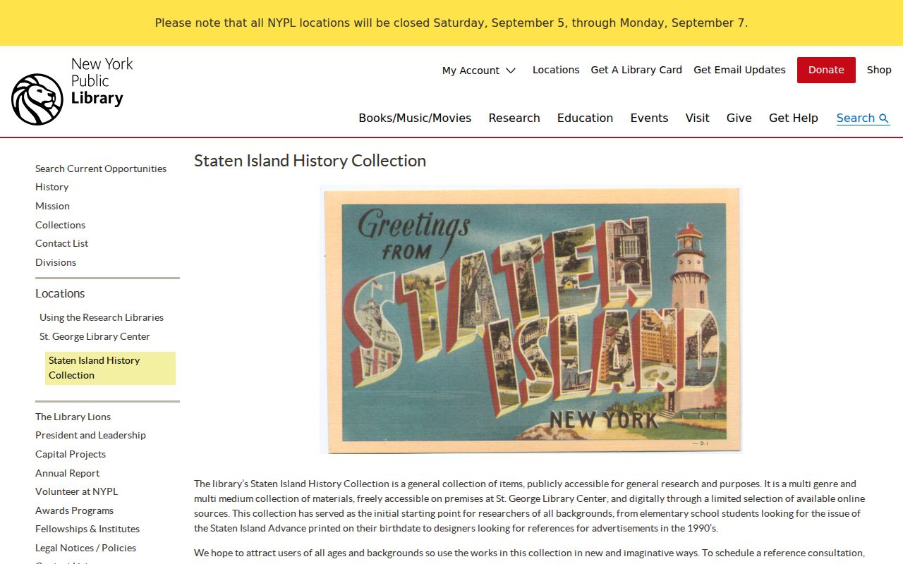Staten Island city directory research at the NYPL History Collection