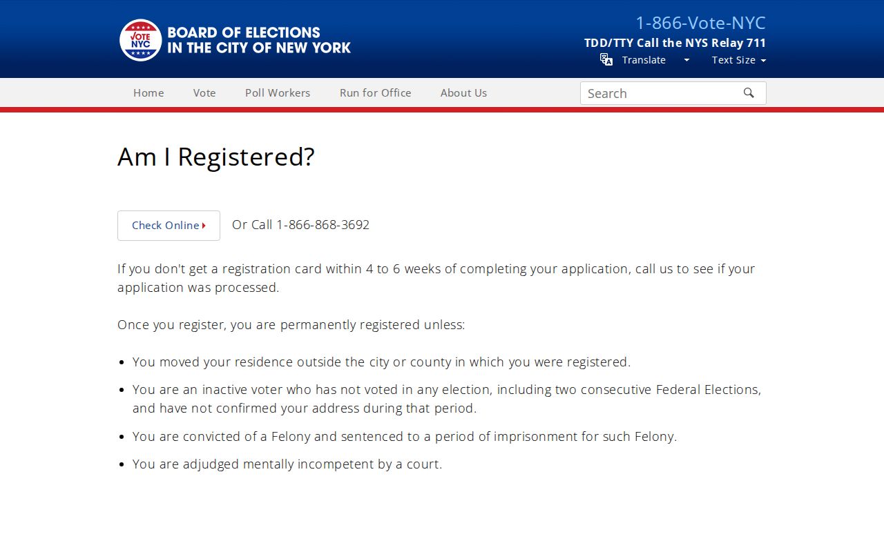 Staten Island resident lookup voter confirmation form